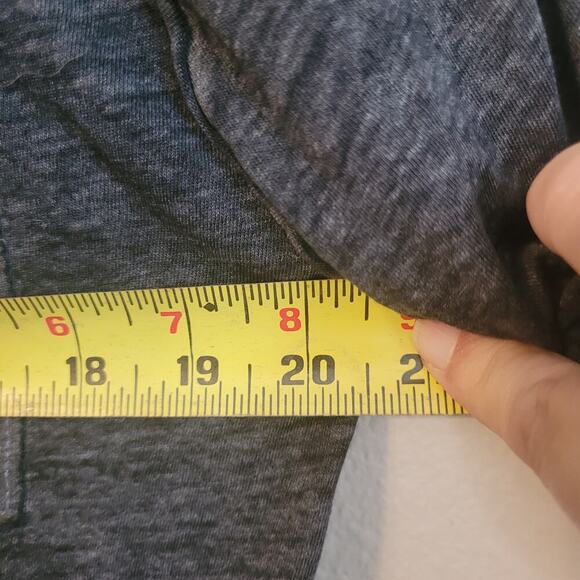 We the‎ Free T-shirt Womens XS Heathered Gray Soft Oversize Raw Hem - Picture 6 of 9